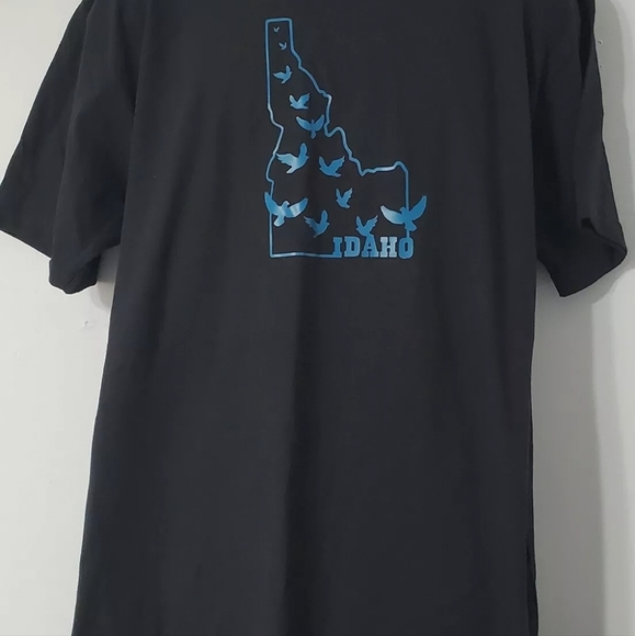 Graphic Tee Size XL Idaho birds Men's Women's Black - Picture 3 of 3